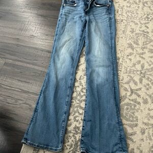 American Eagle Outfitters Flare Blue Jeans
